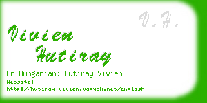 vivien hutiray business card